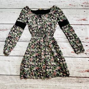 Simply Vera Vera Wang Floral Long Sleeve Dress
